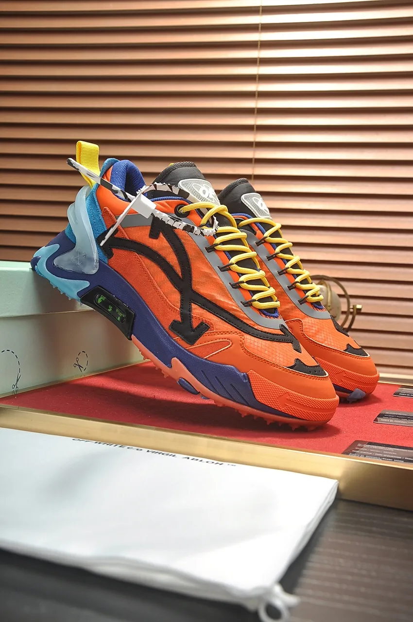 Men's men's shoes💰660💶【off-white】👫 Original one-to-one replica, high-end quality🥳The latest model has not been listed on the official website yet, the top version. Fabric: Imported open-edge beaded laminated leather Lining: Imported breathable mesh Outsole: New material imported TPU combination sole Male 38-44 (customized at 45)
